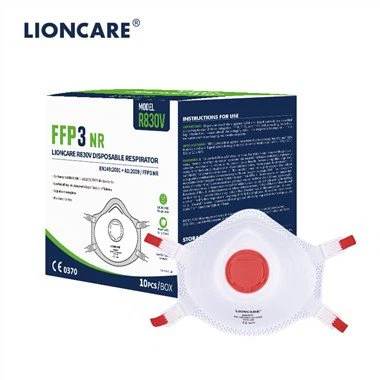 LIONCARE® kopformet FFP3 åndedrætsværn med ventiler