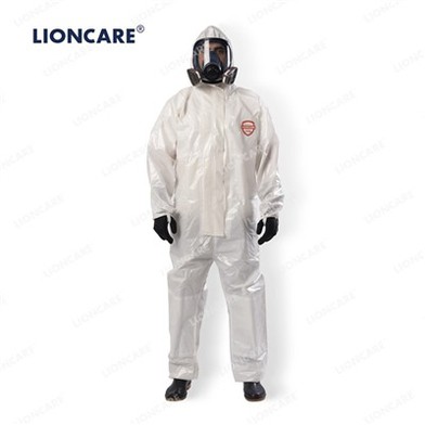 LIONCARE® CoverPremPro Tapede sømme Kemikaliebeskyttelsesdragt